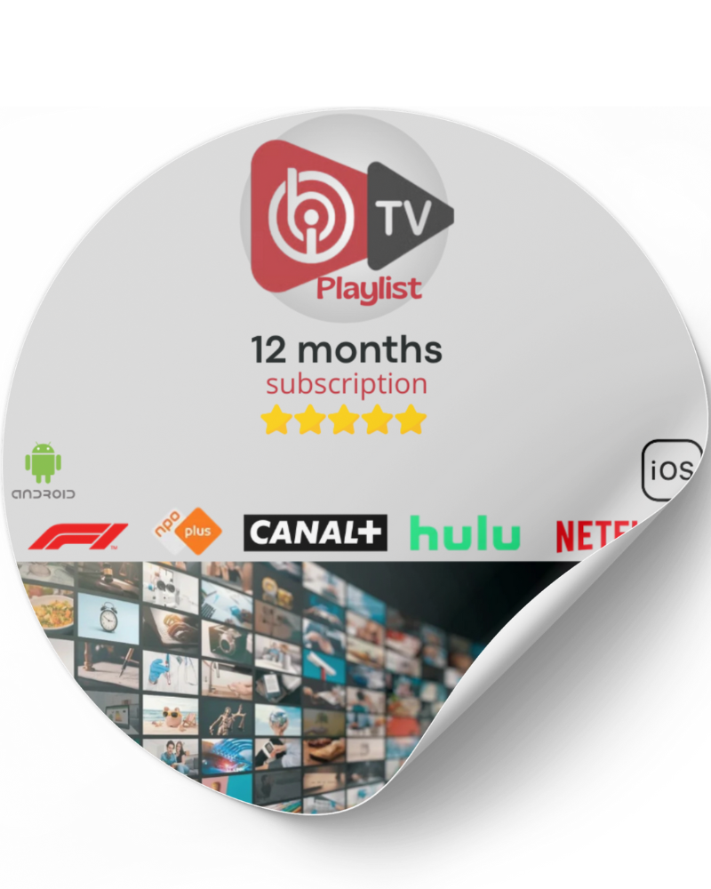 12 Month - IPTV for IBO Player Ma boutique