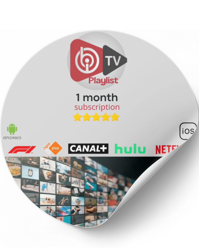 1 Month Subscription - IBO Player IPTV Ma boutique